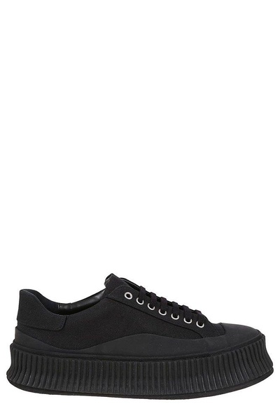 Jil Sander Lace-Up Low-Top Sneakers