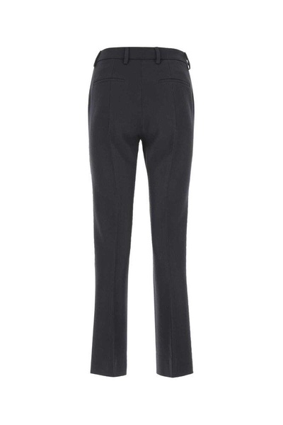 Prada Woman Midnight Blue Wool Cigarette Pant