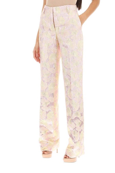 Dries Van Noten Parchia Bis Metallic Jacquard Pants Women