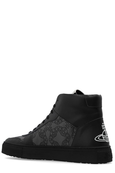 Vivienne Westwood Orb-Printed High-Top Lace-Up Sneakers