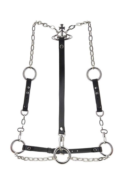 Vivienne Westwood Orb Plaque Stud Belt Chain Harness