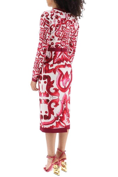 Dolce & Gabbana Majolica-Printed Midi Dress