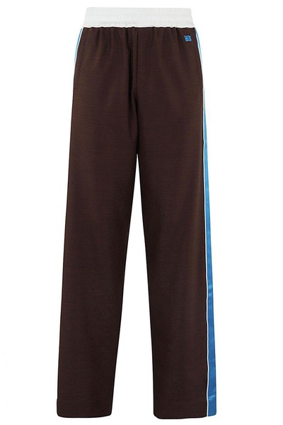 Wales Bonner Logo Embroidered Side Stripe Detailed Trousers