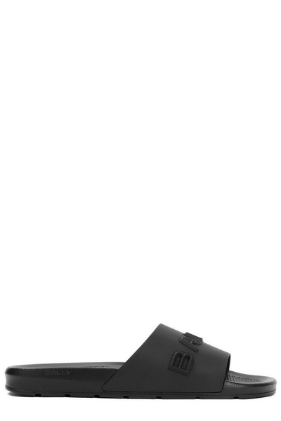 Bally Logo Embossed Slip-On Sandals