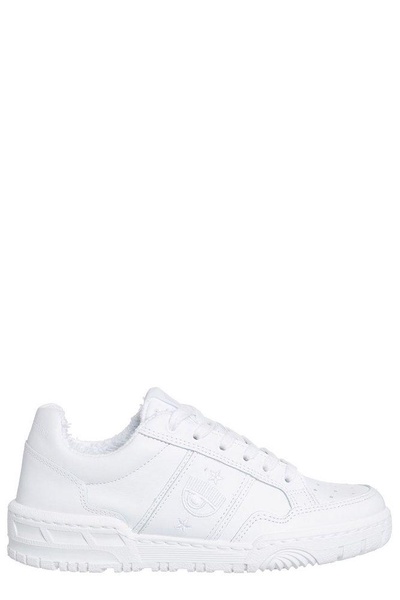 Chiara Ferragni Embroidered Lace-Up Sneakers