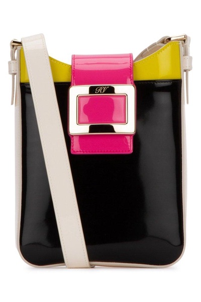 Roger Vivier Logo Engraved Color Blocked Crossbody Bag