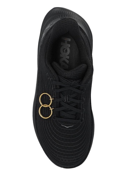 Black Comme des Garçons X Hoka TC 1.0 Lace-Up Sneakers