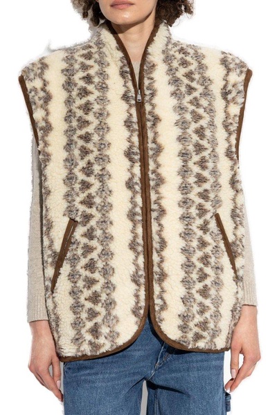 Isabel Marant Star Patterned Intarsia-Knit Vest