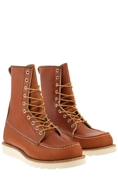 Red Wing Shoes Round Toe Lace-Up Boot