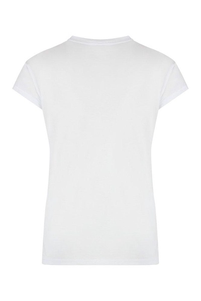 Elisabetta Franchi Logo Printed Crewneck T-Shirt