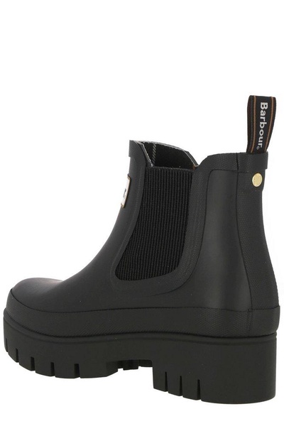 Barbour Logo Patch Ankle Boots