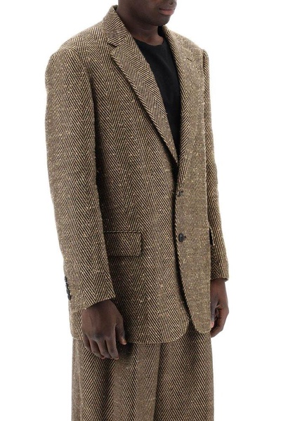 Dries Van Noten Single-Breasted Tailored Blazer