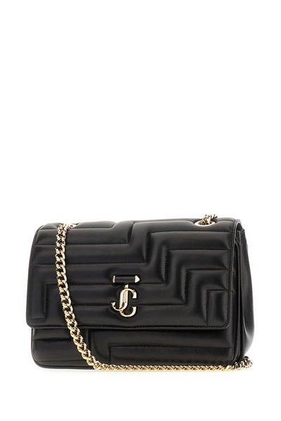 Jimmy Choo Avenue Logo Detailed Shoulder Bag