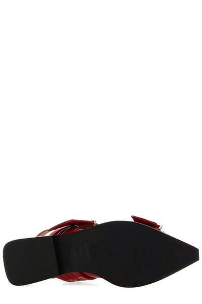 Ganni Feminine Buckle Slingback Ballerinas