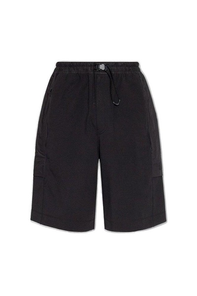 Y-3 Drawstring Buckled Bermuda Shorts