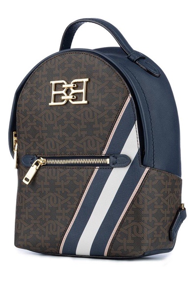 Bally Monogram Printed Zipped Backpack