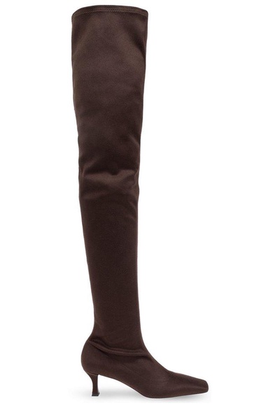 Proenza Schouler Trap Over-The-Knee Square Toe Boots