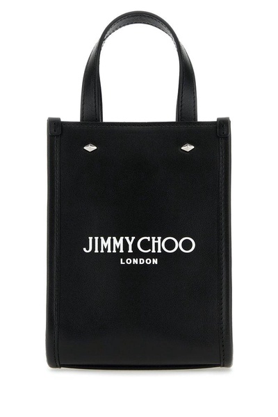 Jimmy Choo Logo Printed Tote Bag