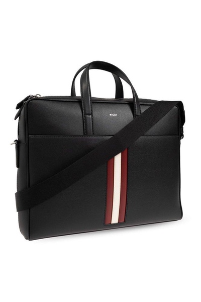 Bally Mythos Logo Printed Zip-Up Briefcase