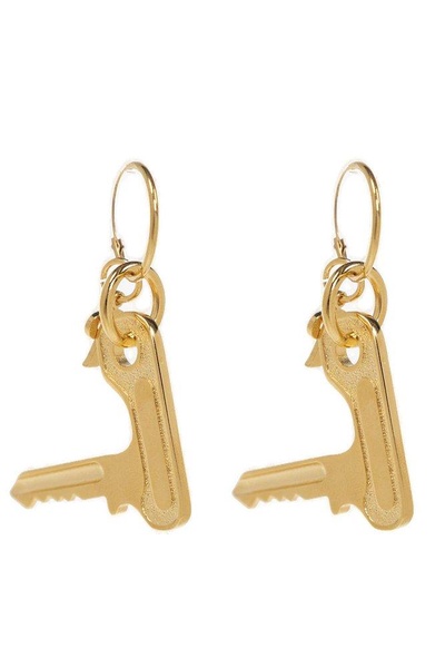 Raf Simons Logo Engraved Key Earring