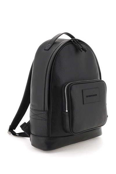 Emporio Armani Logo-Patch Zipped Backpack