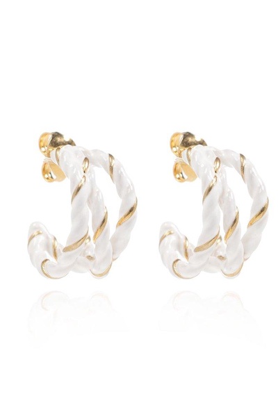 Maison Margiela Twisted Hoop Earrings