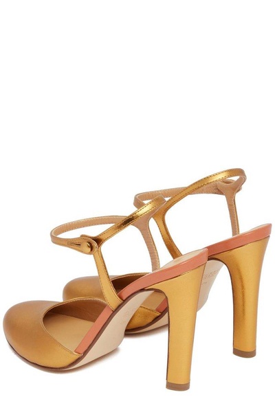 Francesco Russo Round Toe Mary Jane Pumps