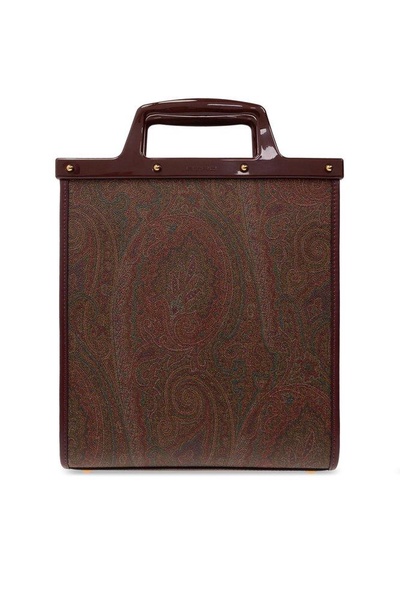 Etro Paisley Love Trotter Medium Top Handle Bag