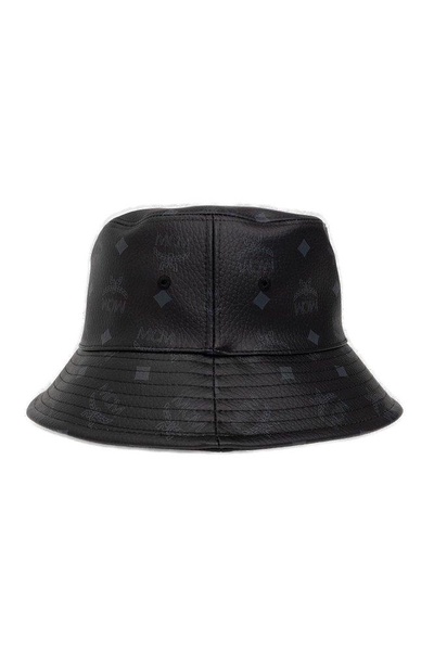 MCM Monogram Printed Pull-On Bucket Hat