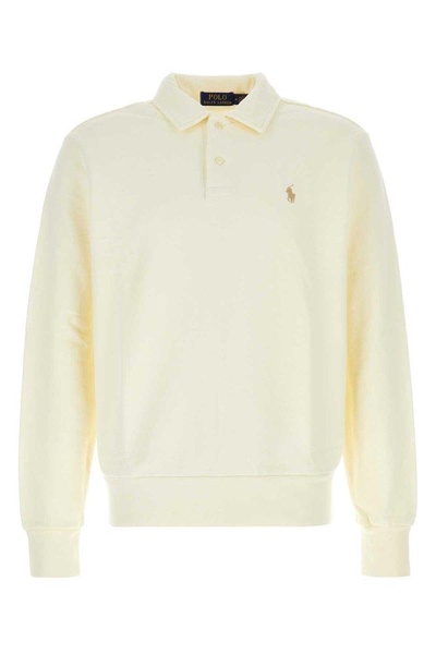 Polo Ralph Lauren Logo Embroidered Long-Sleeved Polo Shirt