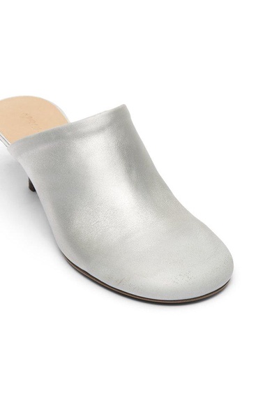 Spilla 45mm laminated leather mules