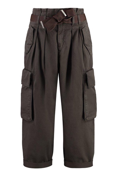 Pinko Ronfare Gabardine Cargo Trousers