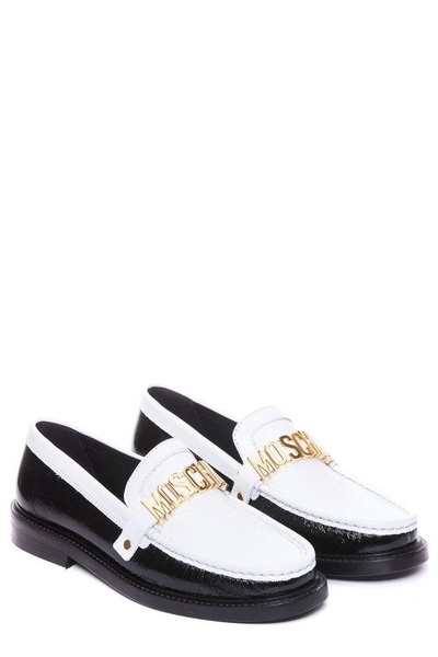 Moschino Two-Toned Slip-On Loafers