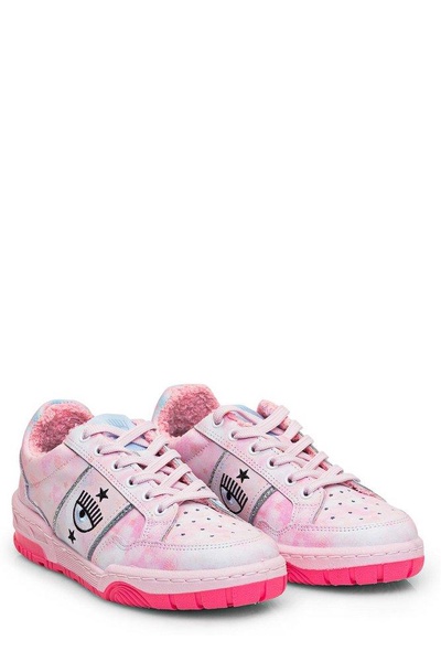 Chiara Ferragni Round-Toe Lace-Up Sneakers