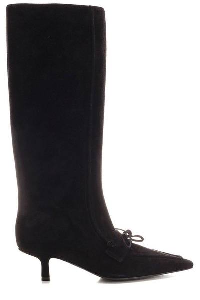 Burberry Storm Square-Toe Knee-High Boots