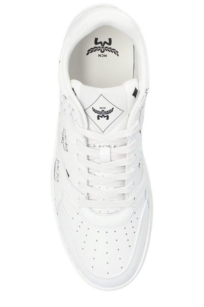 MCM Neo Derby Visetos Lace-Up Sneakers