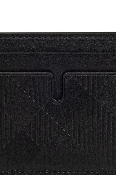 Burberry Check-Pattern Embossed Finish Cardholder