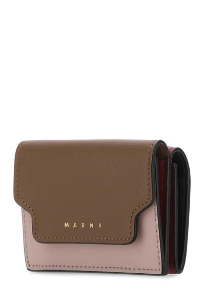 Marni Logo Printed Colour-Block Wallet