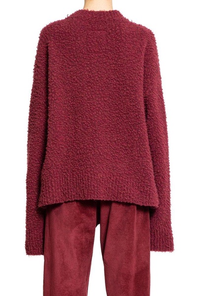 Uma Wang Frayed Knitted Jumper