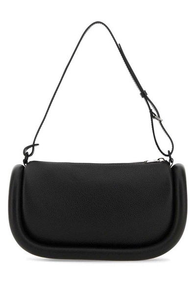 Jw Anderson Woman Black Leather Bumper 15 Shoulder Bag