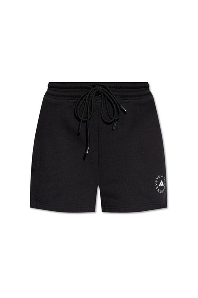 Logo-printed Drawstring Track Shorts