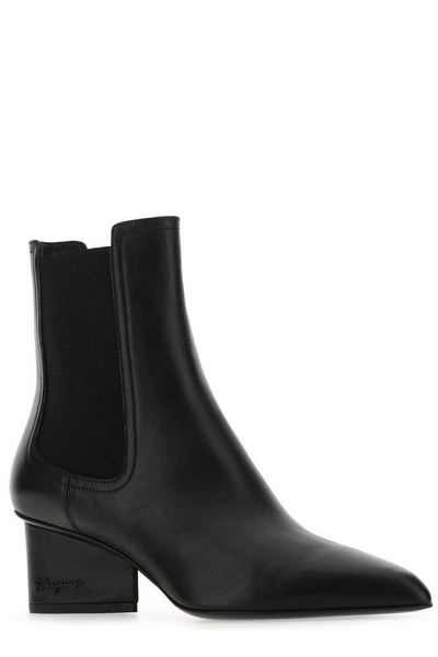 Ferragamo Pointed-Toe Chelsea Boots