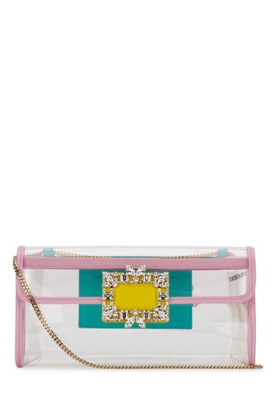 Roger Vivier Diamond Buckle Clutch Bag