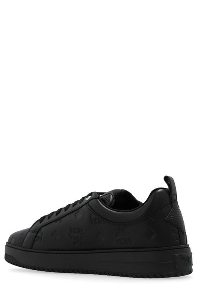 MCM Logo-Embossed Lace-Up Sneakers