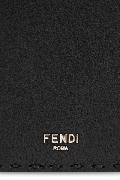 Fendi Logo Plaque Bifold Card Holder