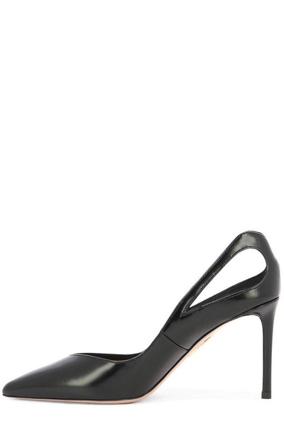 Aquazzura Sheeva Pointed-Toe Cut-Out Detailed Pumps