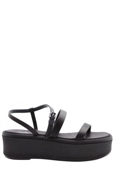 The Row Double Strap Wedge Sandals