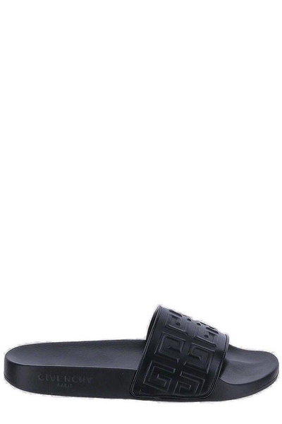 Givenchy 4G Logo Embossed Slip-On Sandals