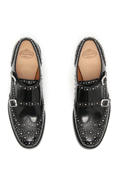 Church's Stud Embellished Buckle-Detailed Loafers