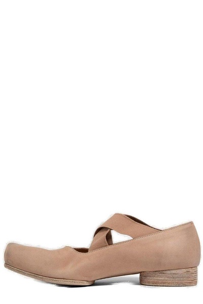 Uma Wang Cross-Strapped Ballet Shoes